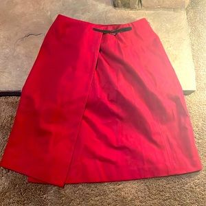 Red Wool Skirt Size 8 by Preview Collection